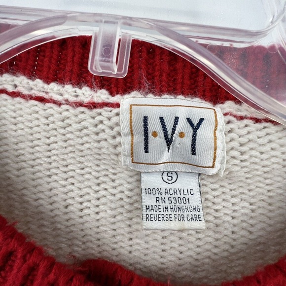 Vintage Ivy Chunky Knit Southwestern Fringe Cardigan Small - Picture 4 of 4